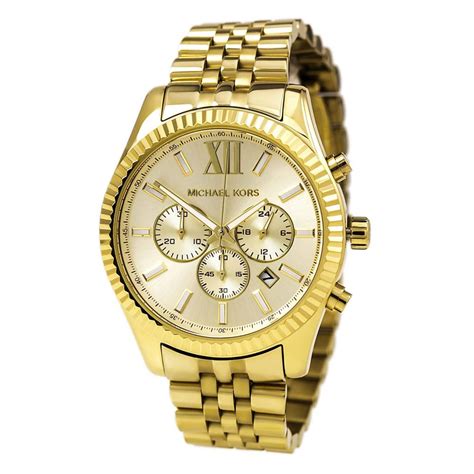 michael kors watch men gold orange face men|Michael Kors Watch lexington.